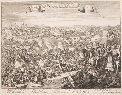 Leaflet on the Battle of Luzzara in 1702 by Unbekannter Stecher