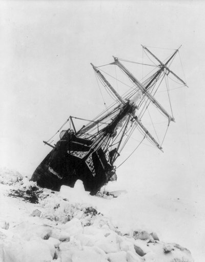 Imperial Trans-Antarctic Expedition: Endurance Stuck Within an Ice Jam, c.1914-17 by Underwood & Underwood