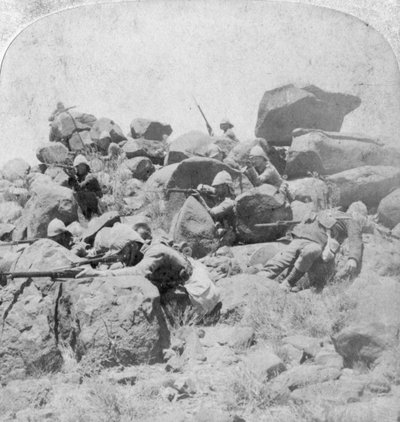 A desperate stand at the Modder River, South Africa, 2nd Boer War by Underwood and Underwood