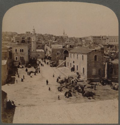 Bethlehem of Judea, the birthplace of Jesus, Palestine, 1896 by Underwood and Underwood