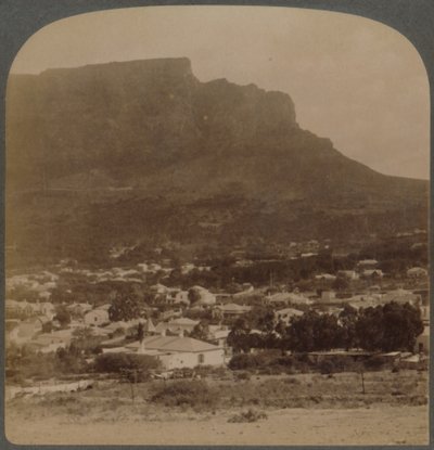 Cape Town and Table Mountain, West from Foot of Signal Hill, South Africa, 1902 by Underwood and Underwood
