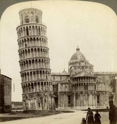 Cathedral and Leaning Tower of Pisa, Italy by Underwood and Underwood