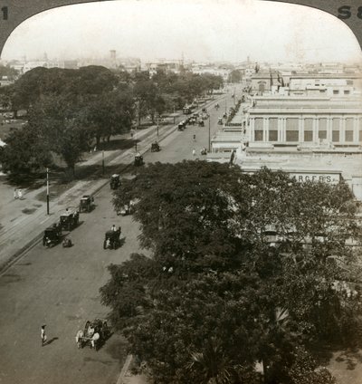 Chowringhee Road, Calcutta, India, c1900s by Underwood and Underwood