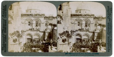 Church of the Holy Sepulchre, Jerusalem, Palestine by Underwood and Underwood