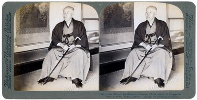 Count Okuma, Ex-Minister of Foreign Affairs, Leader of the Progressive Party, Tokyo, Japan, 1904 by Underwood and Underwood