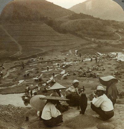 Dredging a River Bed for Rubies, Mogok, Burma by Underwood and Underwood