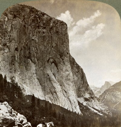 El Capitan and Half Dome, Yosemite Valley, California, USA by Underwood and Underwood