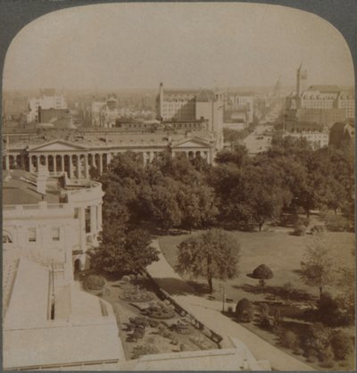 From Navy Department...past the White House and Treasury, to Capitol, Washington, U.S.A., 1902 by Underwood and Underwood