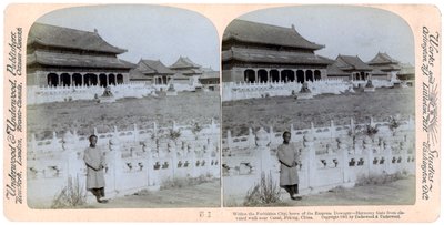 Home of the Empress Dowager, Peking, China, 1901 by Underwood and Underwood