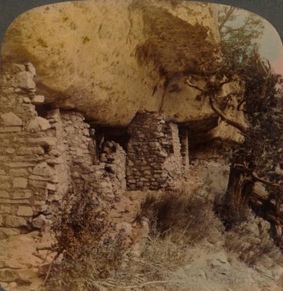 Homes of a Vanished Race - Cliff Dwellings in Walnut Canyon, Arizona, 1903 by Underwood and Underwood