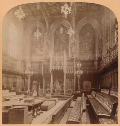 House of Lords, Houses of Parliament, London, England by Underwood and Underwood