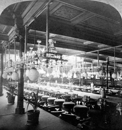 Interior of the Ocean Steamer Alaska by Underwood and Underwood