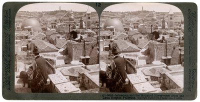 Jerusalem and the Mount of Olives, Looking East from the Latin Hospice, Palestine by Underwood and Underwood