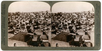 Jerusalem, as seen from the northern wall, Palestine by Underwood and Underwood