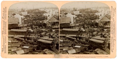 Looking Down the Pearl River Zhu Jiang at Canton Guangzhou, China by Underwood and Underwood