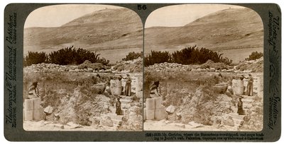 Mount Gerizim, where the Samaritans worshipped, Palestine, 1900 by Underwood and Underwood