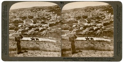 Nazareth, as seen from the north-east, Palestine, 1900 by Underwood and Underwood