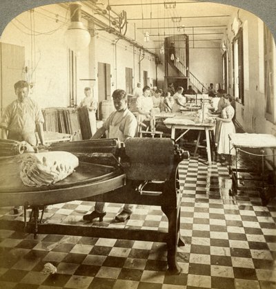 Packing Prize Butter for the European Markets, Hasley, Denmark by Underwood and Underwood