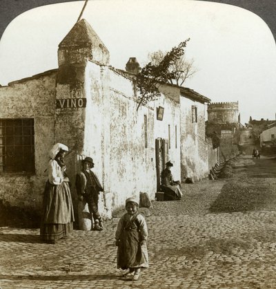 Scene on the Appian Way, Rome, Italy by Underwood and Underwood