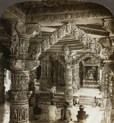 Temple of Vimal Vasahi, Mount Abu, Rajasthan, India by Underwood and Underwood