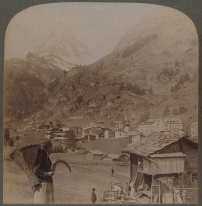 The Alpine Spirits Sanctuary - The Charming Zermatt, and the Matterhorn, Switzerland by Underwood and Underwood