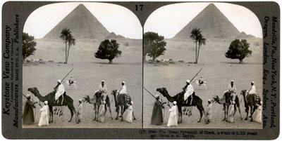 The Great Pyramid of Giza, Egypt, 1905 by Underwood and Underwood