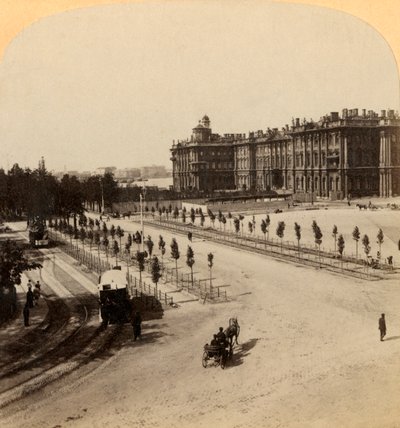 The Imperial Winter Palace from Nevsky Prospect, St. Petersburg, Russia, 1897 by Underwood and Underwood