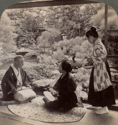 The Gardens of the Home of Mr. Y Namikawa, Leader in the Art Industries, Kyoto, Japan, 1904 by Underwood and Underwood