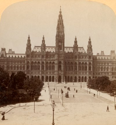 The Great Rathaus, Vienna, Austria Tower 320 ft. High, 1899 by Underwood and Underwood