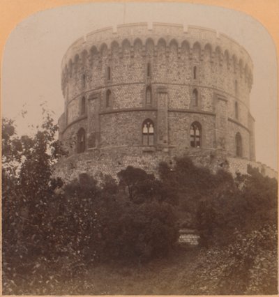 The round Tower, Windsor, England - the Castle-prison from Edward III to Charles II, 1900 by Underwood and Underwood