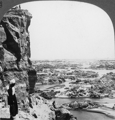 The second cataract of the Nile as seen from the southwest, Egypt, 1905 by Underwood and Underwood