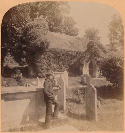 The Tiny Norman Church, Quaintest Spot in England, Bonchurch, Isle of Wight by Underwood and Underwood