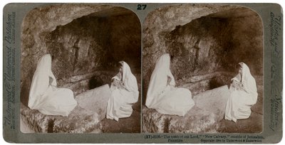 The tomb of Jesus, outside Jerusalem, Palestine by Underwood and Underwood