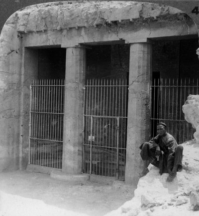 The tomb of a feudal lord at Beni Hasan, built about 1900BC, Egypt by Underwood and Underwood