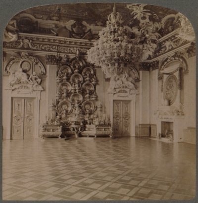 Throne Room, Royal Palace, Berlin, with Plate-Laden Sideboard and Regal Decorations, Germany by Underwood and Underwood