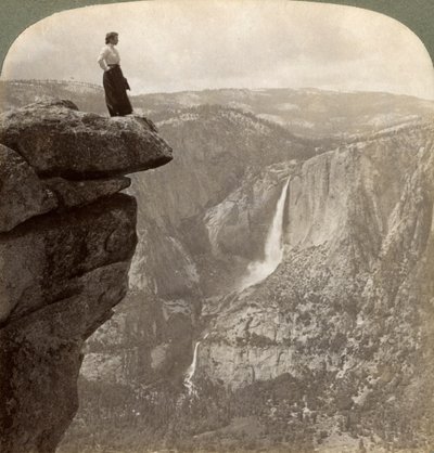 View from Glacier Point, Yosemite Valley, California, USA by Underwood and Underwood