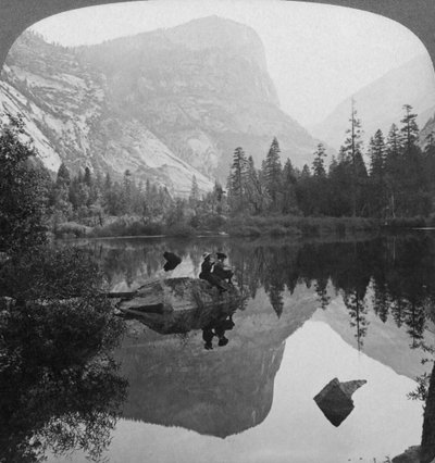 View of Mirror Lake, Looking Towards Mount Watkins, Yosemite, California, USA by Underwood and Underwood