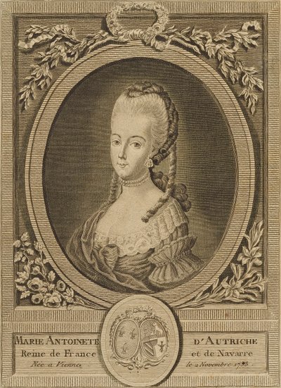 Marie Antoinette of Austria, Queen of France and Navarre, Born in Vienna 2 November 1755 by Unidentified (European)