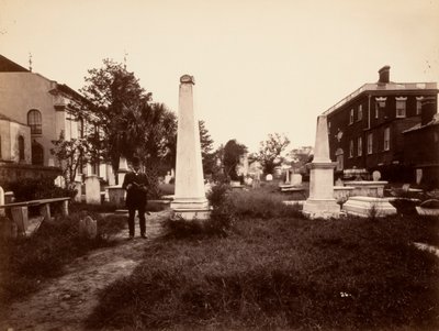 Displaced Monuments, First Presbyterian Church, Charleston, South Carolina, after Earthquake by Unidentified