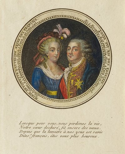 Marie Antoinette of Austria, Queen of the French; Louis XVI, King of the French by Unidentified