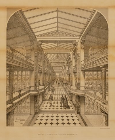Model Hall of the United States Patent Office, Washington, D. C. by Unidentified