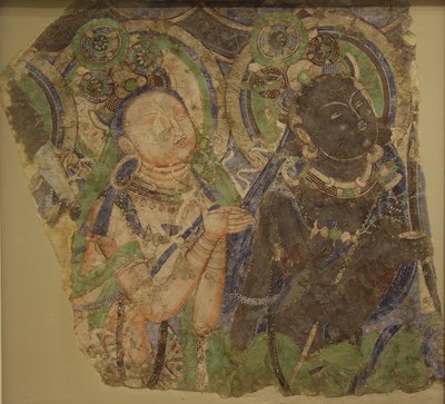 Two Adoring Bodhisattvas by Unidentified