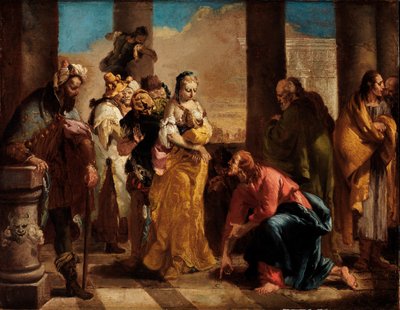 Woman Taken in Adultery by Unidentified