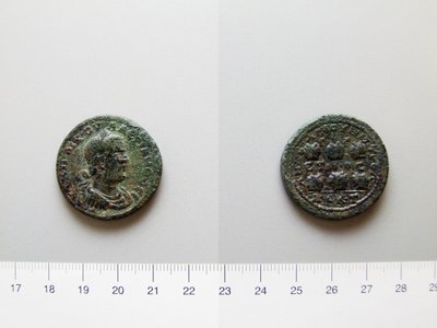 Coin of Valerian, Emperor of Rome; Gallienus, Emperor of Rome from Anazarbus by Unknown