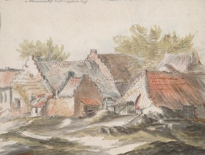 Cottages (recto); Wicker Implements (verso) by Unknown