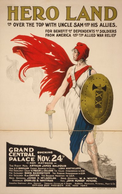 French Hero Land Poster by Unknown