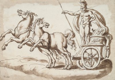 Mars in a Chariot Drawn by Two Horses by Unknown