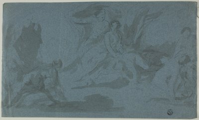 Mythological Scene with Woman Bathing by Unknown