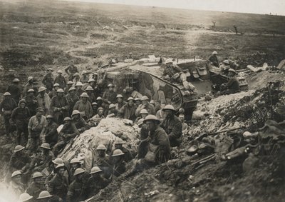 Official photograph taken on the Western Front: One of our Tanks at Flers, 1916 by Unknown