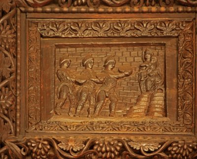 Panel from 5th Century Door: The Adoration of the Magi by Unknown
